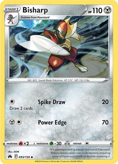Bisharp (Crown Zenith) Near Mint Reverse Holofoil