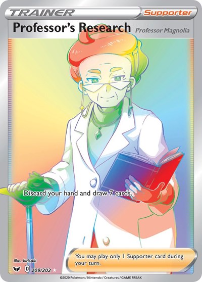 Professor's Research (Secret) (SWSH01: Sword & Shield Base Set) Near Mint Holofoil