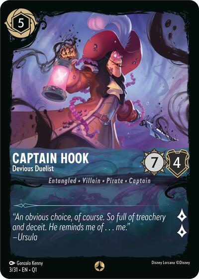 Captain Hook - Devious Duelist (Illumineer's Quest: Deep Trouble) Near Mint
