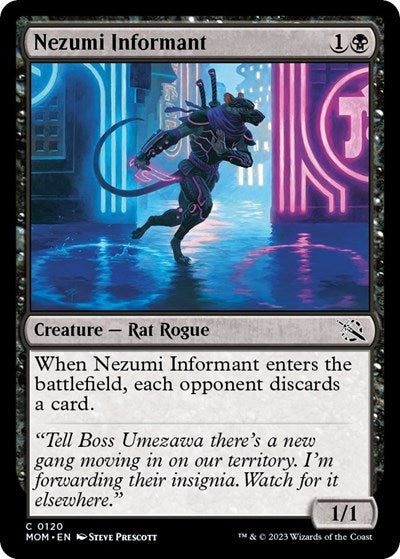 Nezumi Informant (March of the Machine) Light Play Foil