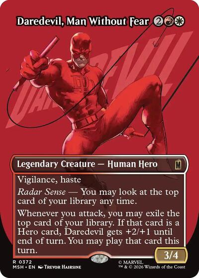 Daredevil, Man Without Fear (Borderless) (0372) (Marvel Super Heroes) Near Mint