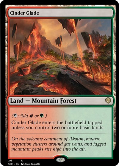 Cinder Glade (Commander 2022 Starter Decks) Light Play