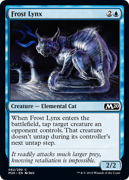 Frost Lynx (Magic 2020 Core Set) Light Play Foil