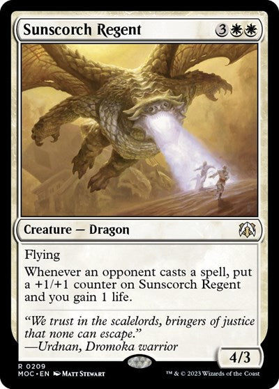 Sunscorch Regent (Commander: March of the Machine) Near Mint