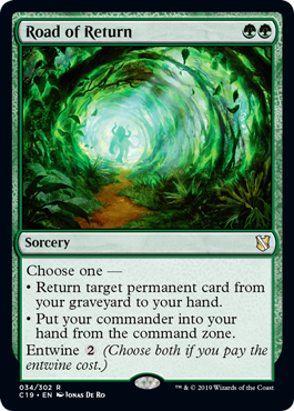 Road of Return (Commander 2019) Light Play