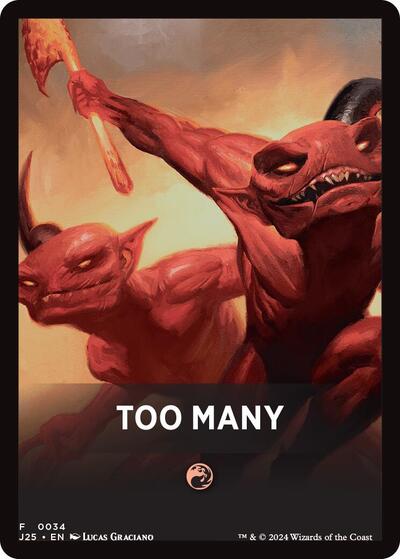 Too Many Theme Card (Foundations Jumpstart) Near Mint
