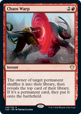 Chaos Warp (Commander 2020 Ikoria) Light Play