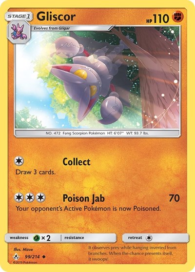 Gliscor (SM - Unbroken Bonds) Near Mint Reverse Holofoil