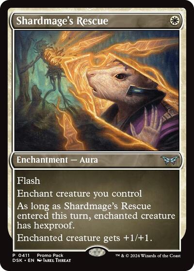 Shardmage's Rescue (Promo Pack: Duskmourn: House of Horror) Light Play