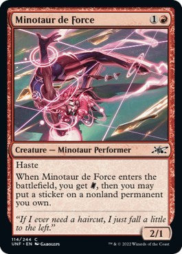 Minotaur de Force (Unfinity) Light Play Foil