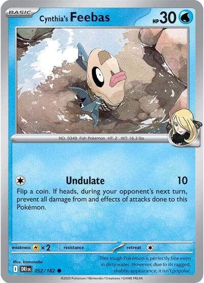 Cynthia's Feebas (SV10: Destined Rivals) Near Mint Reverse Holofoil