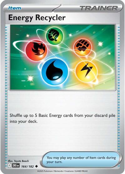 Energy Recycler (SV10: Destined Rivals) Near Mint Reverse Holofoil