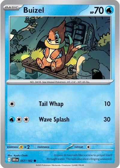 Buizel (SV10: Destined Rivals) Near Mint Reverse Holofoil