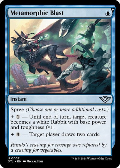 Metamorphic Blast (Outlaws of Thunder Junction) Near Mint Foil