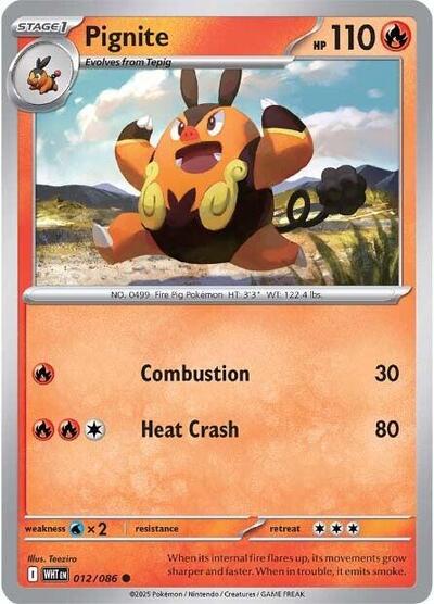 Pignite (SV: White Flare) Near Mint Reverse Holofoil