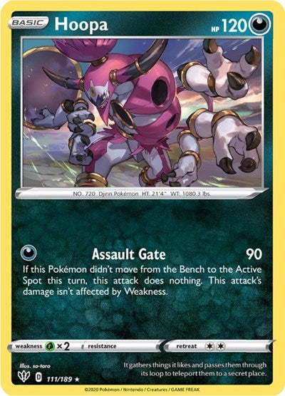 Hoopa (SWSH03: Darkness Ablaze) Near Mint Reverse Holofoil