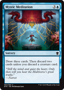 Mystic Meditation (Dragons of Tarkir) Light Play Foil