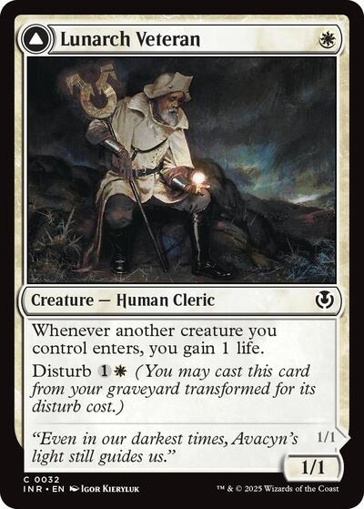 Lunarch Veteran (Innistrad Remastered) Light Play Foil