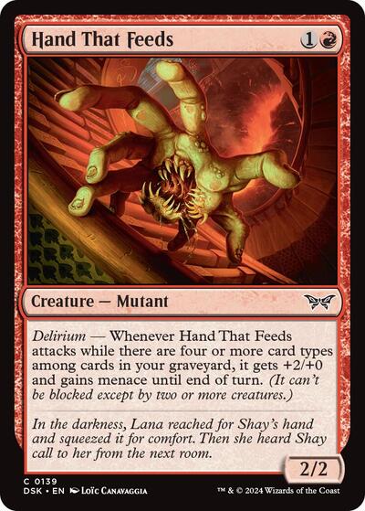Hand That Feeds (Duskmourn: House of Horror) Light Play Foil