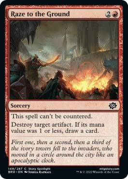 Raze to the Ground (The Brothers' War) Near Mint Foil
