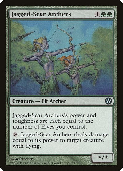 Jagged-Scar Archers (Duels of the Planeswalkers) Light Play