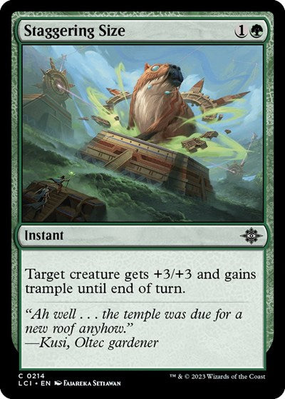Staggering Size (The Lost Caverns of Ixalan) Light Play Foil