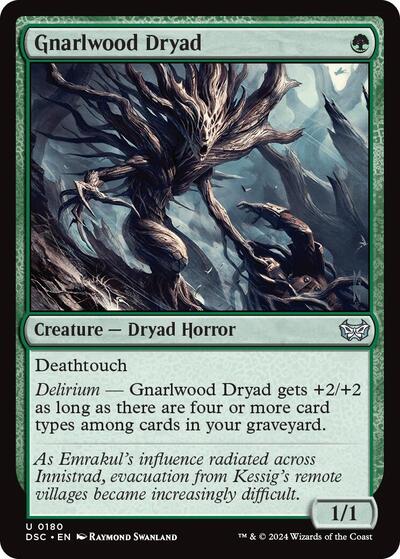 Gnarlwood Dryad (Commander: Duskmourn: House of Horror) Light Play