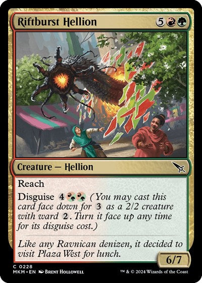 Riftburst Hellion (Murders at Karlov Manor) Light Play Foil