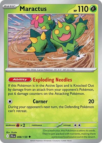 Maractus - 008 (SV09: Journey Together) Near Mint Reverse Holofoil