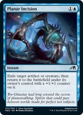 Planar Incision (Kamigawa: Neon Dynasty) Light Play Foil