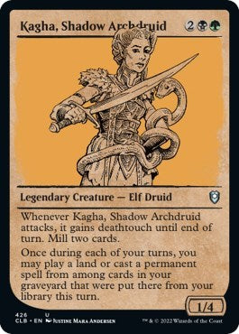 Kagha, Shadow Archdruid (Showcase) (Commander Legends: Battle for Baldur's Gate) Light Play Foil