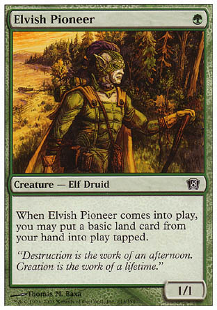 Elvish Pioneer (8th Edition) Light Play