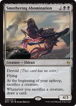 Smothering Abomination (Battle for Zendikar) Light Play