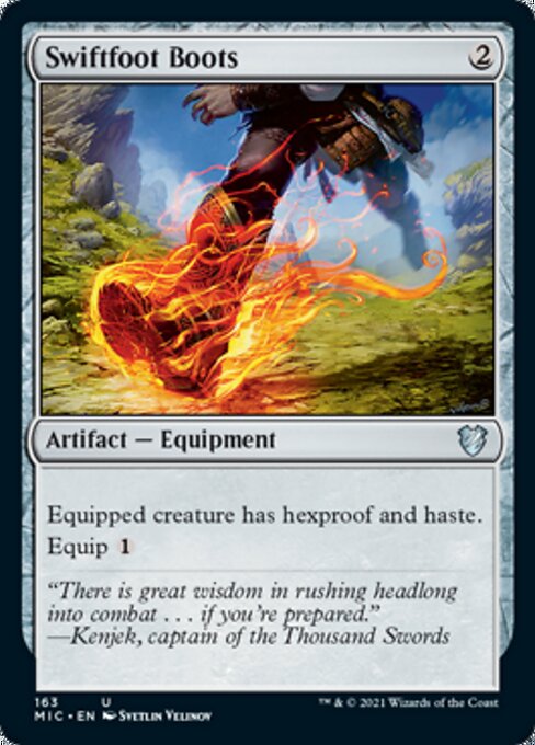 Swiftfoot Boots (Commander 2021 Midnight Hunt) Light Play