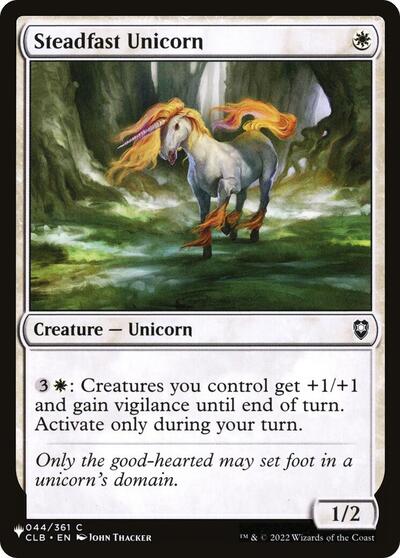 Steadfast Unicorn (The List) Near Mint