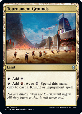Tournament Grounds (Throne of Eldraine) Light Play