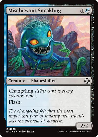 Mischievous Sneakling (Lorwyn Eclipsed) Near Mint Foil