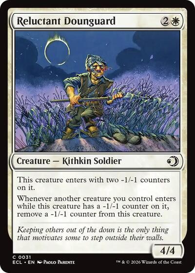 Reluctant Dounguard (Lorwyn Eclipsed) Near Mint