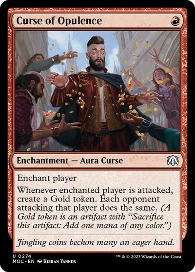 Curse of Opulence (Commander: March of the Machine) Light Play
