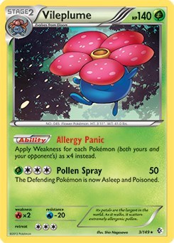 Vileplume - 3/149 (BW Boundaries Crossed) (Deck Exclusives) Near Mint