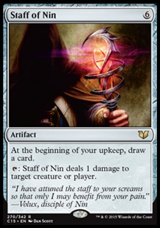Staff of Nin (Commander 2015) Light Play