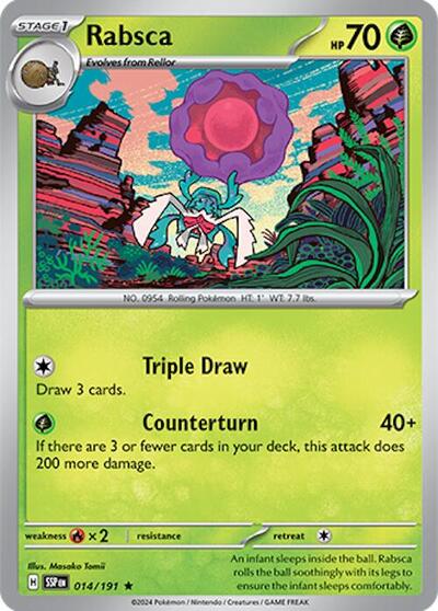 Rabsca (SV08: Surging Sparks) Near Mint Reverse Holofoil