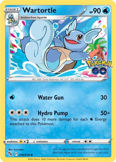 Wartortle (Pokemon GO) Near Mint