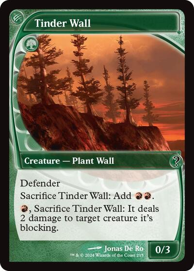 Tinder Wall (Future Sight) (Mystery Booster 2) Near Mint