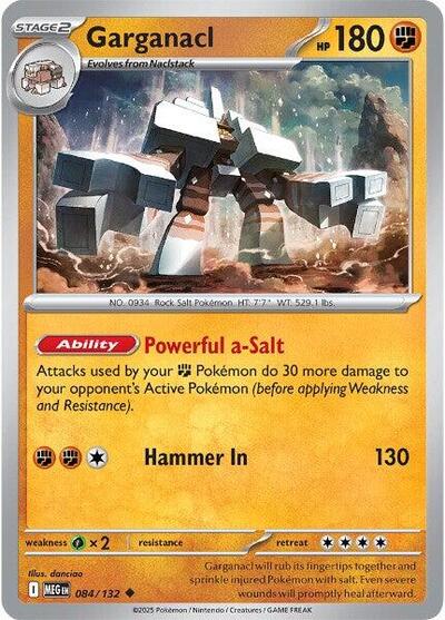 Garganacl - 084 (ME01: Mega Evolution) Near Mint Reverse Holofoil