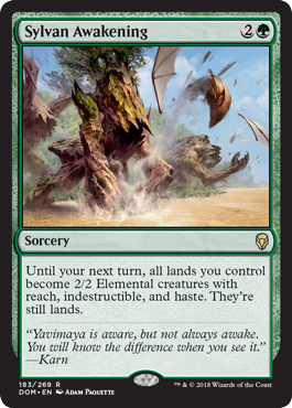 Sylvan Awakening (Dominaria) Near Mint