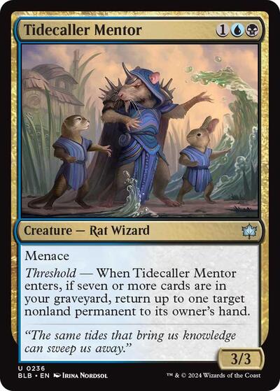 Tidecaller Mentor (Bloomburrow) Near Mint Foil