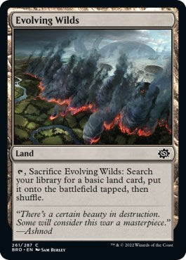 Evolving Wilds (The Brothers' War) Near Mint Foil