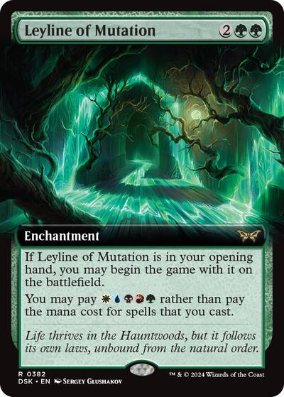 Leyline of Mutation (Extended Art) (Duskmourn: House of Horror) Near Mint Foil