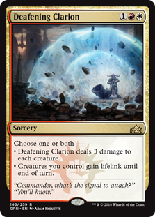 Deafening Clarion (Guilds of Ravnica) Light Play